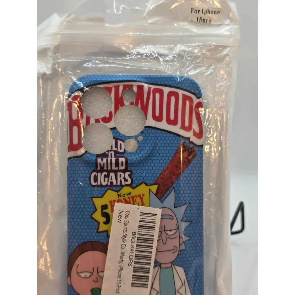 New Rick and Morty Backwoods Cool iPhone 15 Pro Case Soft Silicone Gel Rubber Sh